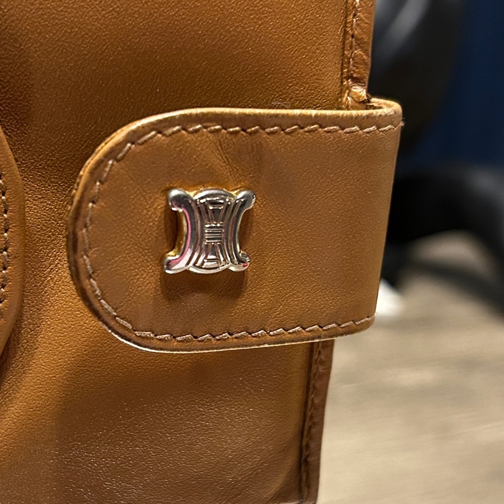 239. Celine Brown and Tan Leather Wallet - Picture 2 of 11